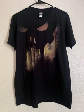 Vintage Y2K Marvel Punisher Mad Engine Black Graphic Skull Print T‑Shirt - Men